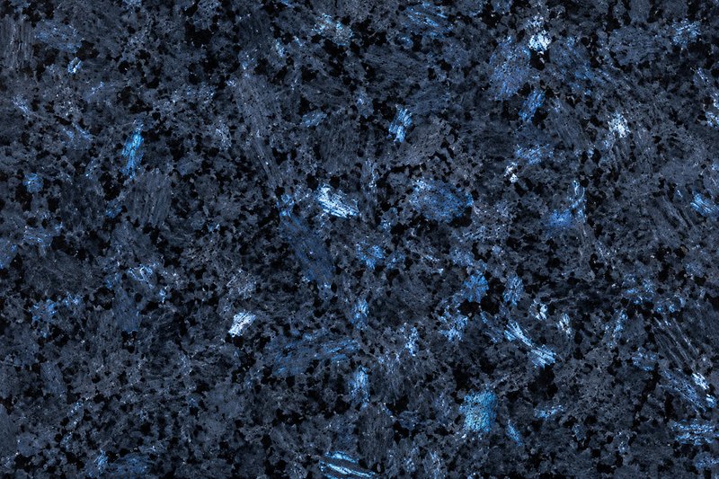 Blue Pearl polished granite